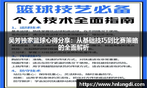 吴芳独家篮球心得分享：从基础技巧到比赛策略的全面解析
